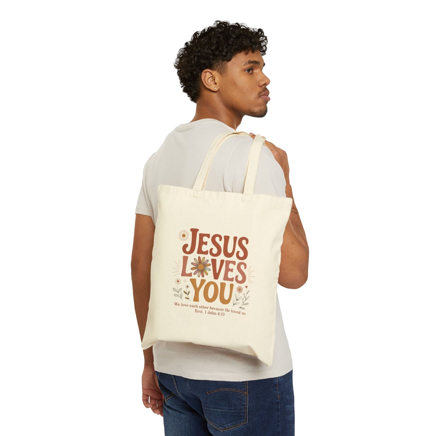 Jesus Loves You Tote Bag