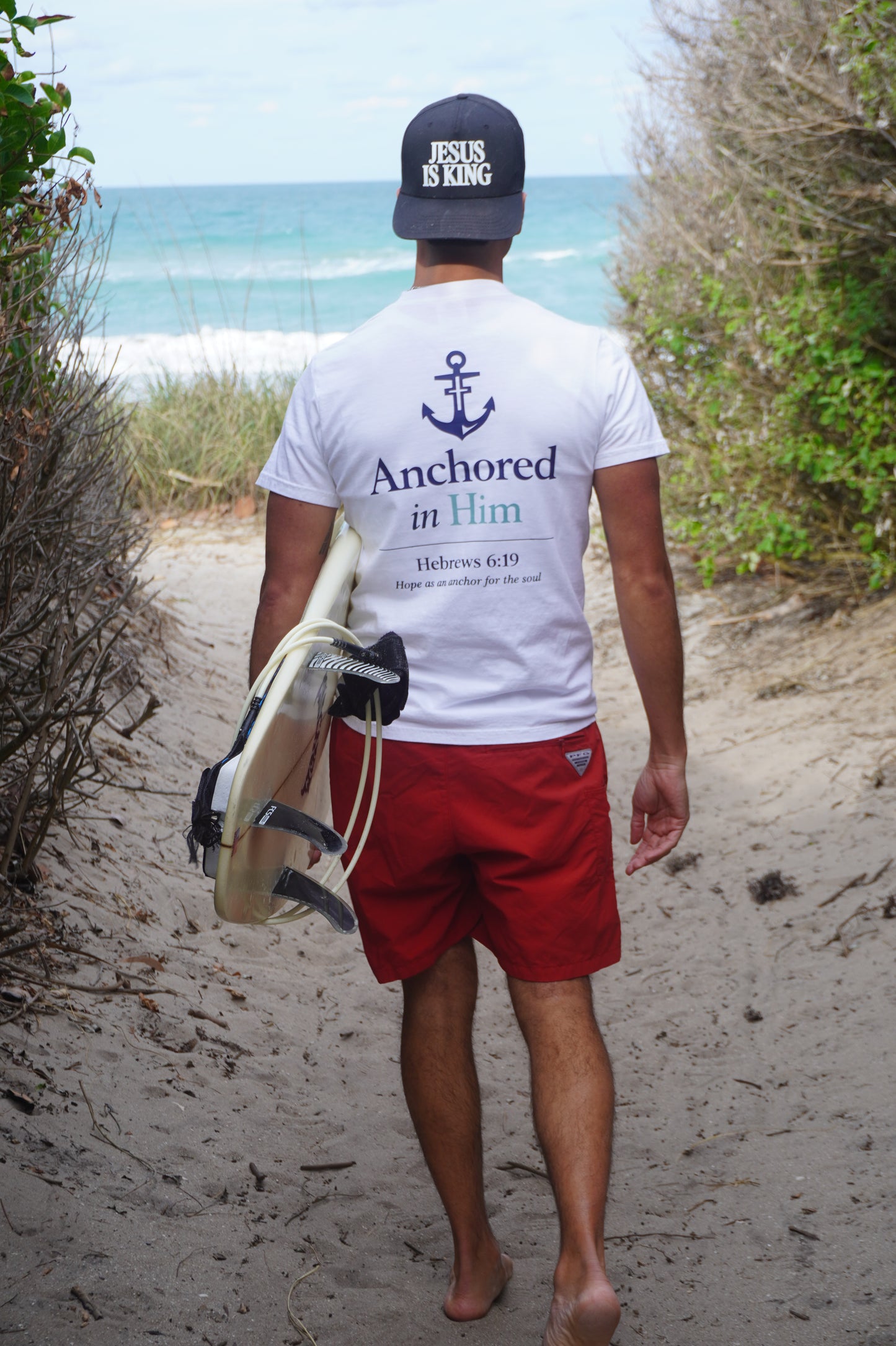 White Short Sleeve Signature Anchor T-Shirt